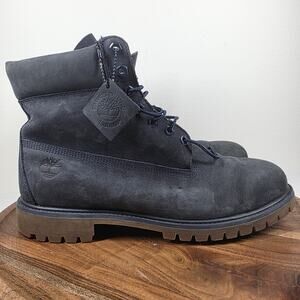 Timberland Premium 6-Inch Mens Navy Blue Dark Blue Size 13 Waterproof Boots